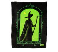Franco - Coperta super morbida e confortevole, 116,8 x 152,4 cm, prodotto con licenza ufficiale, motivo: Elphaba di Wicked, da collezionare