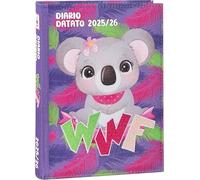 Franco Cosimo Panini Agenda WWF Koala Tessuto 2025/2026 12 Mesi Datato Standard 18x13 cm + Penna Colorata Omaggio