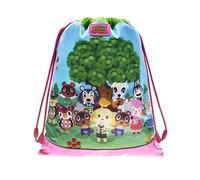 Franco Cosimo Panini ANIMAL CROSSING - Zaino Scuola Coulisse, Sacca sportiva Unisex per Bambini e Ragazzi con Spallacci e Chiusura Anti-Soffocamento con Tasca con Chiusura ZIP