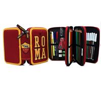 Franco Cosimo Panini AS Roma Astuccio Scolastico Tre Zip Portacolori