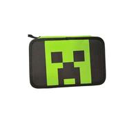 Franco Cosimo Panini Astuccio Minecraft, 3 Scomparti con Zip, Design Creeper, Verde e Nero, con Accessori Scuola