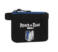 Franco Cosimo Panini - Attacco dei Giganti - Set 3 Porta Carte e Portamonete a Zip con Moschettone Portachiavi, Ideale come Bustina Portaoggetti Regali Natale