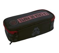 Franco Cosimo Panini LA CASA DE PAPEL - Astuccio Scuola Elementare, Media, Superiore in Tessuto - Interno Organizzato con Tasca con Zip e Organizer - 22 x 7 x 9.5 cm