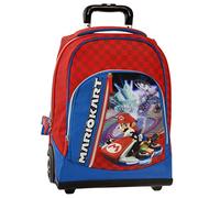 Franco Cosimo Panini MARIOKART Zaino Organizzato Trolley Premium New, rosso