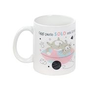 Franco Cosimo Panini O.P.S. - Tazza In Cercamica Personalizzata, Con Frasi Divertenti e Dal Design Accattivante, Adatta Per Forno, Microonde, Lavastoviglie, Capacità 350ml, Formato cm 10hx8x8 - Gatto