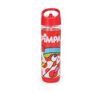 Franco Cosimo Panini PIMPA - Borraccia Ufficiale Pimpa, Borraccia in Pet con Beccuccio per Bambini e Bambine, Ideale per la Scuola e lo Sport, Idea Regalo, Capacità 400 ml, 6,5x17H