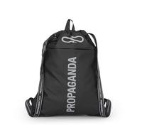 Franco Cosimo Panini PROPAGANDA - Sacca Coulisse Ufficiale Propaganda Active Pack, con Tasca Frontale, Pratica Chiusura a Zip e Manico, Idea Regalo Bambini e Ragazzi, 35 x 45H x 4,5 cm, Nero
