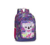 Franco Cosimo Panini WWF - Zaino Scuola Ufficiale WWF, 2 Ampi Vani, 1 Tasca Frontale, 2 Tasche Laterali n Rete, Spallacci Imbottiti, Retro e Fondo Termoformati, Chiusure a Zip, 32x43Hx23cm, Rosa