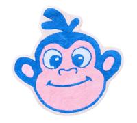 Franco Dora The Explorer Boots - Tappeto da bagno per bambini, antiscivolo, in cotone, a forma di scimmia, 47 x 30,5 cm (licenza ufficiale)
