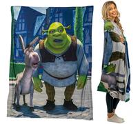 Franco DreamWorks - Coperta in peluche super morbido, 116,8 x 152,4 cm, prodotto con licenza ufficiale, da collezione