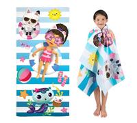 Franco DreamWorks - Telo da bagno/piscina/spiaggia in cotone super morbido, 147,3 x 71,1 cm, con licenza ufficiale Gabby's Dollhouse