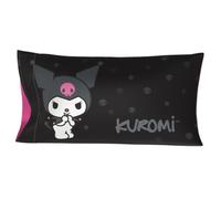 Franco Federa per cuscino da collezione Hello Kitty & Friends My Melody & Kuromi Beauty, in raso setoso, per letto king size, 50 x 91 cm, per capelli e pelle, (prodotto con licenza ufficiale)