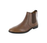 Franco Fortini Scarpe Ankle Boot Chelsea In Pelle Da Uomo, Marrone, US 13