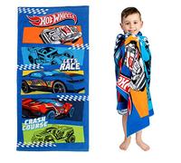 Franco Hot Wheels - Telo da bagno per bambini, in cotone super morbido, 147 x 71 cm