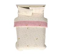 Franco Lux Hello Kitty - Set di biancheria da letto in velluto, 7 pezzi, super morbido, accogliente, reversibile, con federa e borsa tote (prodotto con licenza ufficiale)