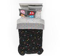 Franco Pac-Man Gaming 5 Piece Super Soft Cozy Reversible Comforter and Sheet Set with Sham, Twin, (Officially Licensed Product)