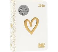 Franco Panini. Agenda Compatibile con Diario Me Evolution X Bianco 2025/2026 Datato 16 Mesi 17x12 cm + Penna Colorata Omaggio