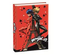 Franco Panini. Diario Scuola Miraculous Ladybug 12 Mesi Non Datato Rosso Tour Eiffel 13x18 cm + Penna Colorata