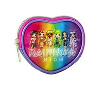 Franco Panini. Portamonete Rainbow High Forma Cuore per Bambina 10x8 cm