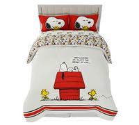Franco Peanuts Classic Pals - Set copripiumino e lenzuola, 5 pezzi, prodotto con licenza ufficiale, da collezione