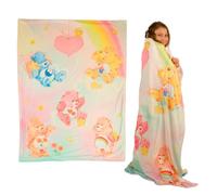 Franco Retro Care Bears Bedding - Coperta in peluche super morbida, 116,8 x 152,4 cm, prodotto con licenza ufficiale, da collezione