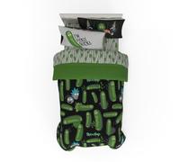 Franco, Rick e Morty, set copripiumino reversibile e lenzuola, 5 pezzi, super morbido, accogliente, con federa, per letto singolo. Prodotto con licenza ufficiale