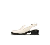 Franco Sarto Mocassino da Donna Giada Slingback Flat, Vaniglia Bianco Lucido, 40.5 EU