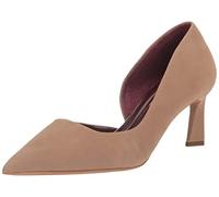 Franco Sarto Tana Pointed Toe D'Orsay Mid Heel Pump, Scarpe décolleté Donna, Tortora, 40.5 EU