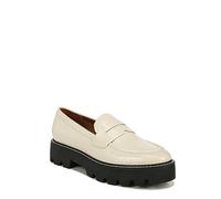 Franco Sarto Womens Balin Lug Sole Chunky Loafer, Putty, 9