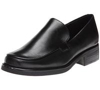 Franco Sarto Women's Bocca Slip-On Loafer, Black Leather, 9.5 W