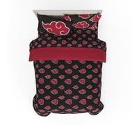 Franco Set copripiumino e lenzuola, in microfibra, nero-Naruto, 7 pezzi