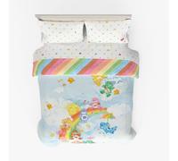 Franco - Set di biancheria da letto super morbida con copripiumino reversibile in microfibra, 5 pezzi, per letto full size, motivo: gli orsetti del cuore, prodotto con licenza ufficiale, da collezione