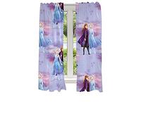 Franco Set di tende per finestre per cameretta dei bambini, 208,3 x 160 cm, Disney Frozen 2 (le stampe possono variare)