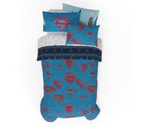Franco Superman DC Comics Kids Bedding Super Soft & Cozy Reverisble Microfiber Comforter and Sheet Set with Sham, 5 Piece Twin Size, (Officially Licensed Product)