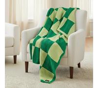 Franco Wicked Elphaba Paul Tazewell Checkered Bedding Soft Cozy Feather Knit Intarsia Throw Blanket, 50 in x 60 in, (Officially Licensed Product) Collectibles