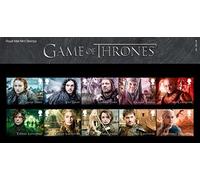 Francobolli di Game of ThRONES in una confezione di presentazione.