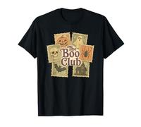 Francobolli Halloween Vintage Spooky Themed The Boo Club Maglietta