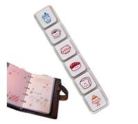 Francobolli per attività creative | riutilizzabili 6 pezzi collezionabili | Set di mini timbri per scrapbooking, per l'arte della carta, l'imballaggio, gli studenti, gli insegnanti, le ragazze,