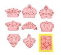 Francobolli Per Stampi Per Biscotti A Corona,Tagliapasta Biscotti Per Corona | Stampaggio Stampaggio Stampaggio - Stampo per biscotti divertente del fumetto, taglierina principessa, gioco
