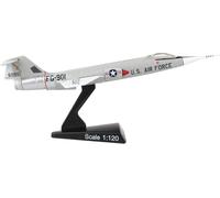 Francobollo F-104 Starfighter Caccia Ala Aereo Die Cast Metal Daron 22043