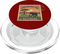 francobollo safari africano Chobe National Park Botswana affrancatura PopSockets PopGrip per MagSafe