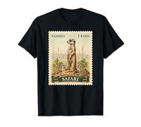 Francobollo Safari Africano suricato Namibia affrancatura Vintage Maglietta