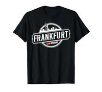 Francoforte, Germania, skyline città, viaggio, design Maglietta
