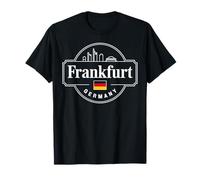 Francoforte, Germania, skyline città, viaggio, design Maglietta