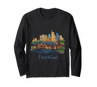 Francoforte, Germania, Souvenir di Viaggio, Simbolo della Città, Regalo Maglia a Manica