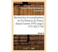 François Véron Duver Recherches Et Considérations Sur Les Finances d (Tascabile)