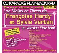 Françoise Hardy - CD KARAOKÉ PLAY-BACK KPM Vol. 26 Françoise Hardy & Sylvie Vartan