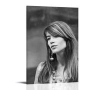 Francoise Hardy, poster artistici anti schizzi per soggiorno e camera da letto, dipinti da appendere, adatti per molteplici scenari, non c'è bisogno di perforare, facile da installare, adatto per