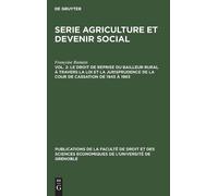 Françoise Ramai Le Droit de Reprise Du Bailleur Rural À Trave (Copertina rigida)
