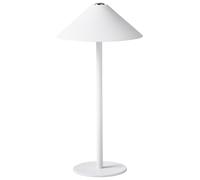 FRANCOLI Lampada da tavolo senza fili a LED Bianco Metallo con dimmer
